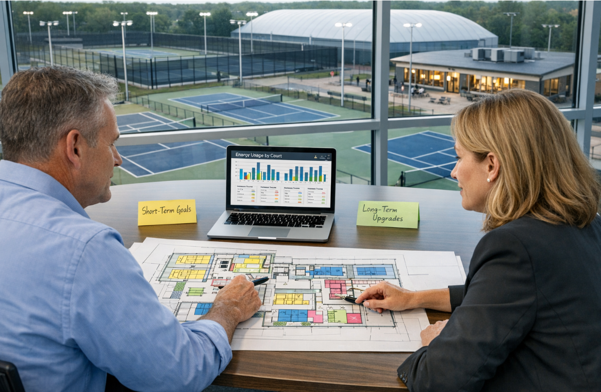 Energy management plan for tennis