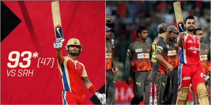 RCB’s Virat Kohli Scored his then Career-Best in the Indian Premier League 2013 against SunRisers Hyderabad at the M. Chinnaswamy Stadium.
