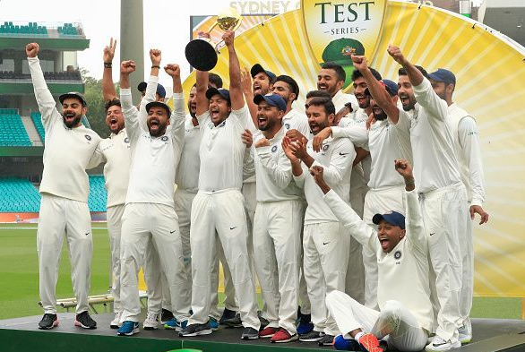 India won a four-Test series in Australia(2-1) in 2018-19