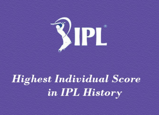 Highest Individual Score in IPL Since 2008