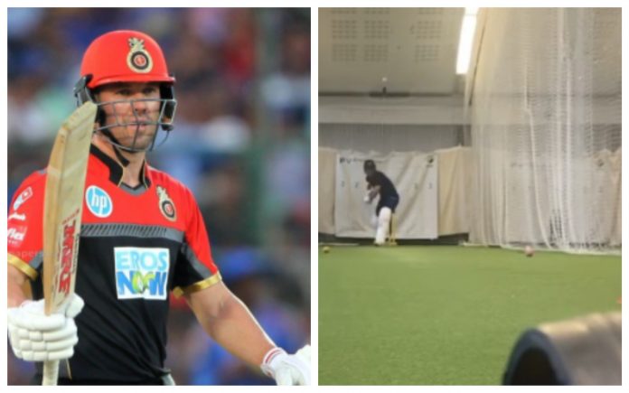 Ab De Villiers smashed a iphone 11 during his practice in nets