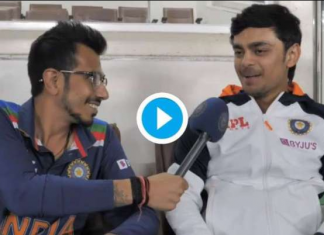 Ishan Kishan had a short post match interview with chahal