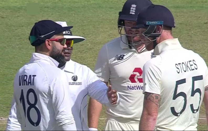 Virat Kohli and Ben Stokes gets into banter in the first day of the 4th Test match