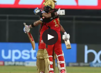 RCB won the game by beating RR by 10 wickets