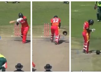 Pakistan bowler breaks Tinashe Kamunhukamwe's helmet