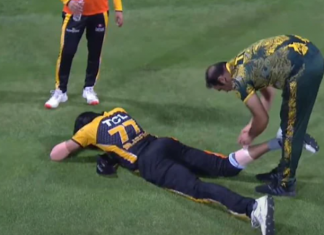 Mohammad Irfan picked up an injury while chasing a ball in the outfield