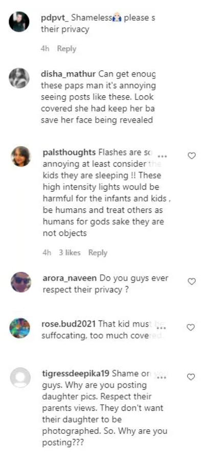 Netizens reacts to the Virushka's baby caring