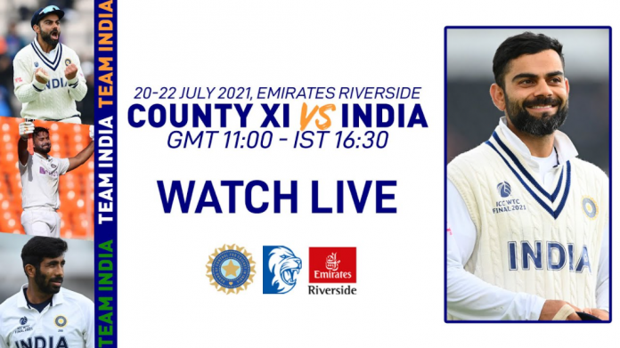 India vs County Championship XI Live