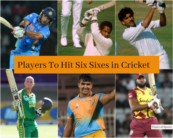 Players to hit Six Sixes Cricket