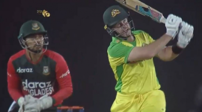 Dan Christian hits 5 sixes in an over against Bangladesh