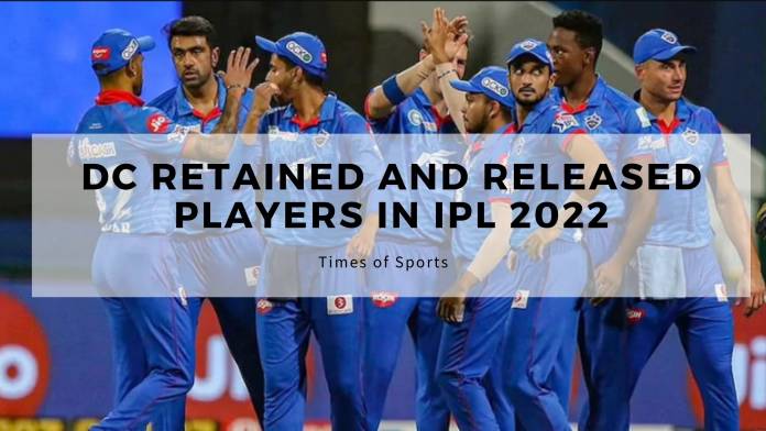 DC Retained and Released Players in IPL 2022