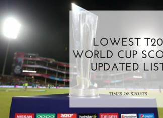 Lowest T20 World Cup Score