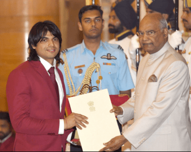Neeraj Chopra receives Arjuna Award