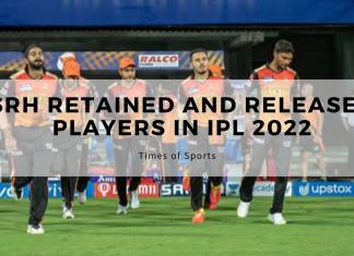 SRH Retained and Released Players in IPL 2022