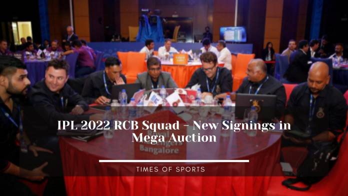 IPL 2022 RCB Squad