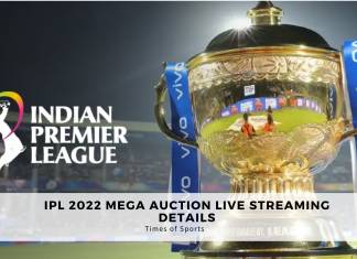 IPL 2022 Mega Auction Live Streaming Details