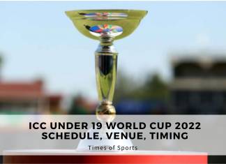 ICC Under 19 World Cup 2022 Schedule