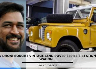 MS Dhoni Bought Vintage Land Rover Series 3 Station Wagon