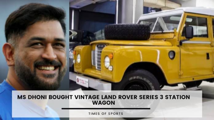 MS Dhoni Bought Vintage Land Rover Series 3 Station Wagon