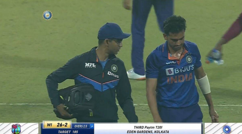 Chahar sustained a hamstring injury in the last T20I against West Indies while bowling