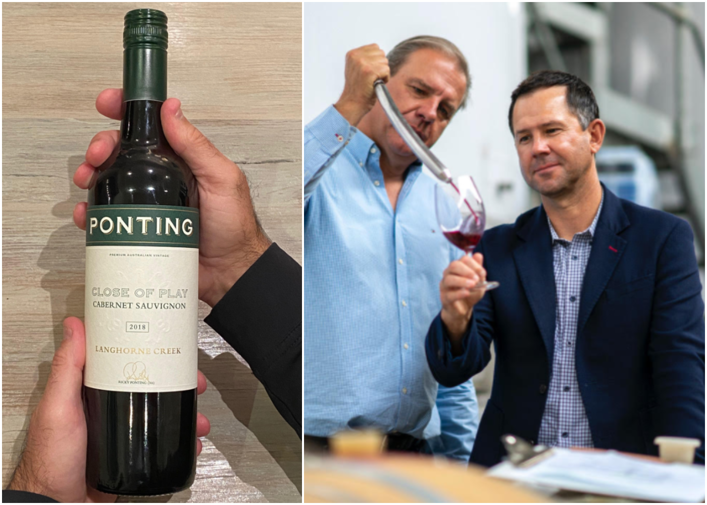 Ricky Ponting launched an eponymous label of his wine business