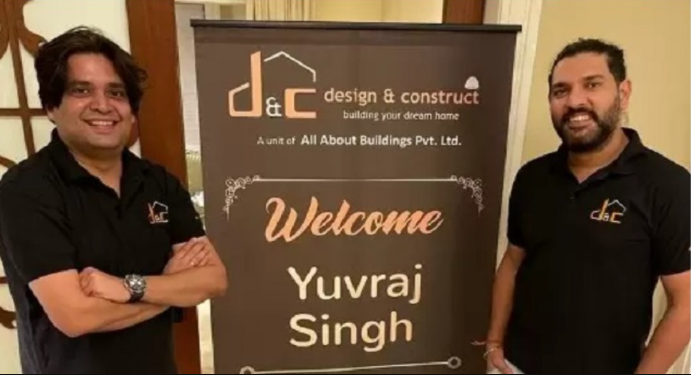 Design & Construct signed a three-year partnership contract with Yuvraj Singh