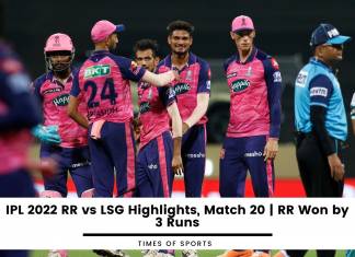 IPL 2022 RR vs LSG Highlights