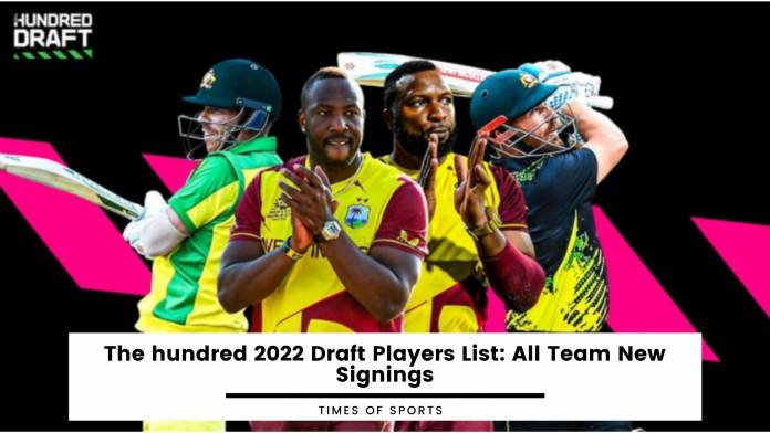 The hundred 2022 Draft Players List
