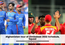 Zimbabwe vs Afghanistan 2022 Schedule, Squad