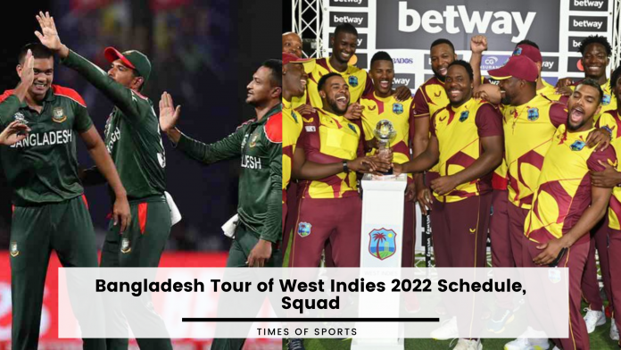 West Indies vs Bangladesh 2022 Schedule, Squad