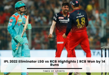 IPL 2022 Eliminator LSG vs RCB Highlights