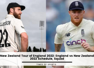 England vs New Zealand 2022 Test Schedule