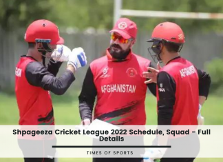 Shpageeza Cricket League 2022 Schedule
