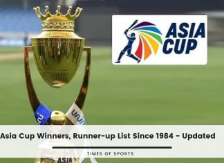 Asia Cup Winners 