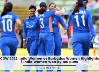 CGW 2022 India Women vs Barbados Women Highlights