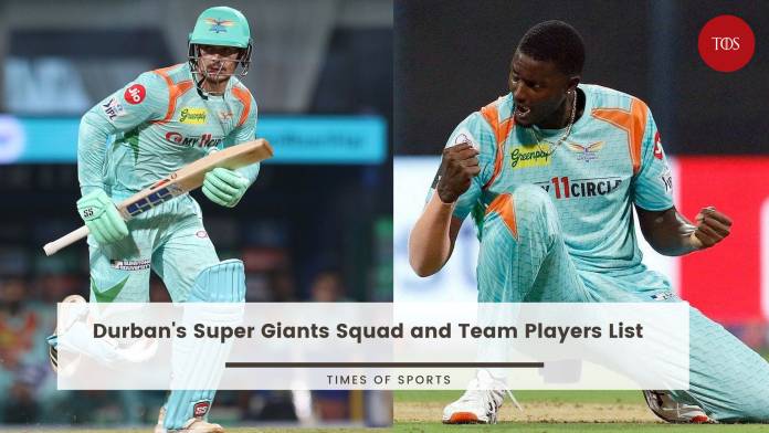 Durban's Super Giants Squad and Team Players List