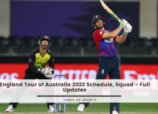 England Tour of Australia 2022 Schedule squad