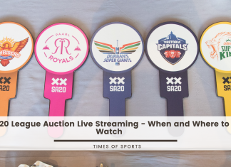 SA20 League Auction Live Streaming