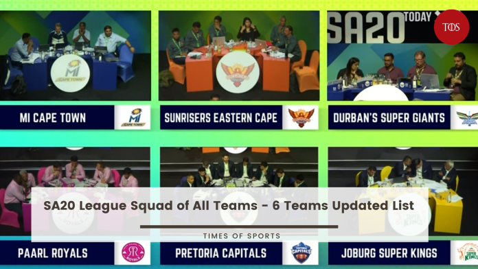 SA20 League Squad