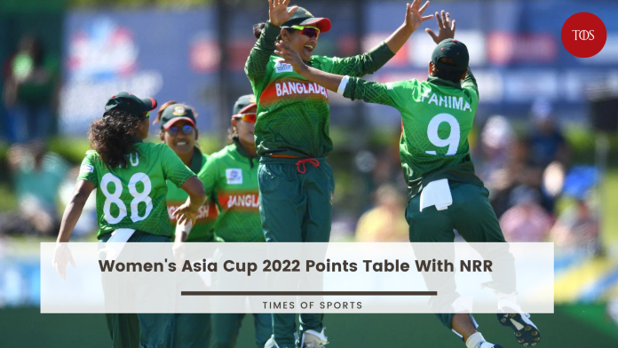 Women's Asia Cup 2022 Points Table With NRR