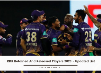 KKR Retained and Released Players 2023