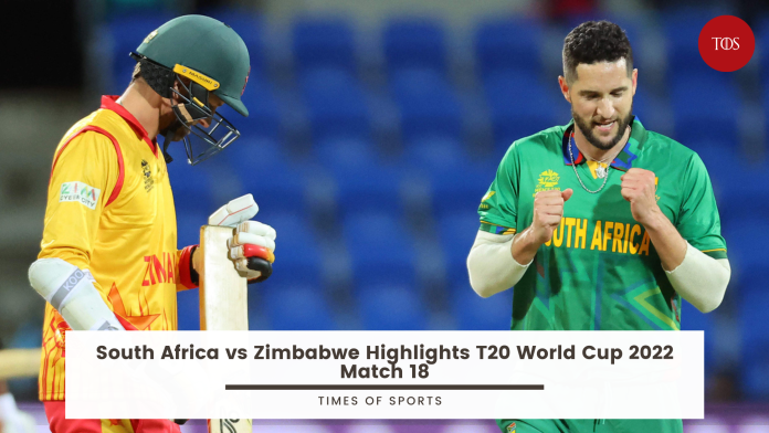 South Africa vs Zimbabwe Highlights
