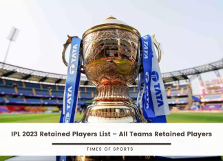 IPL 2023 Retained Players List