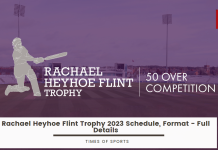 Rachael Heyhoe Flint Trophy 2023 Schedule