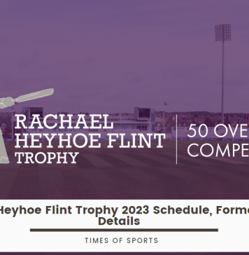 Rachael Heyhoe Flint Trophy 2023 Schedule