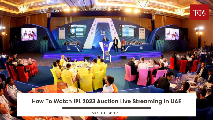 IPL 2023 Auction Live Streaming in UAE