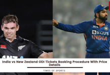 India vs New Zealand ODI Tickets Booking Link