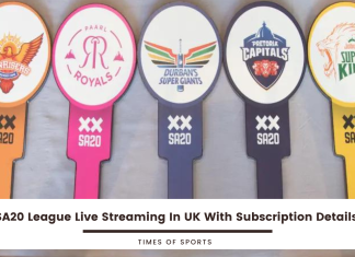 SA20 League Live Streaming In UK