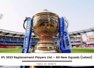 IPL 2023 Replacement Players