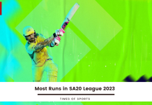 Most Runs in SA20 League 2023